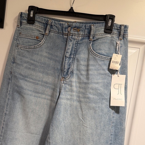 Pilcro Tall Light Blue Flare Jeans - Picture 2 of 8